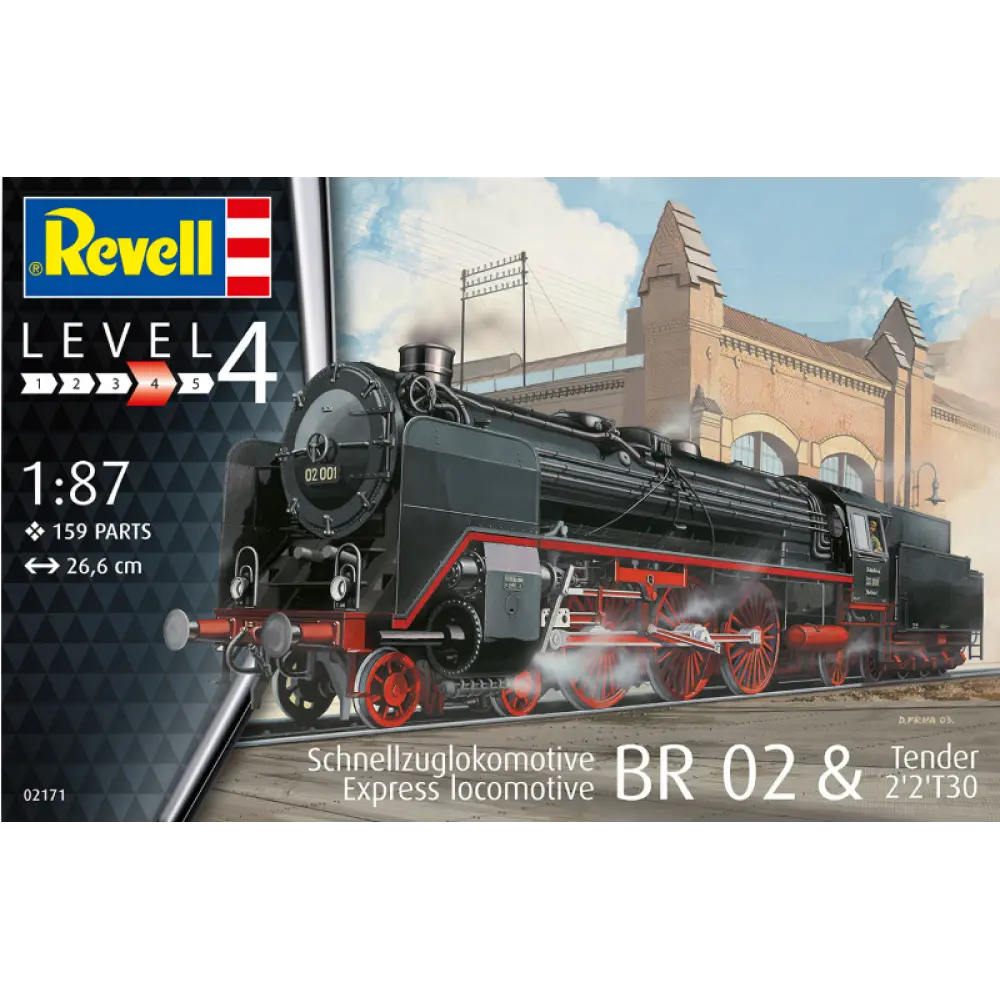 Revell Express Locomotive BR02 and Tender 1:87