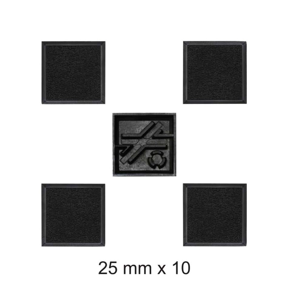 Colour Forge Plastic Bases – 25mm Square x10