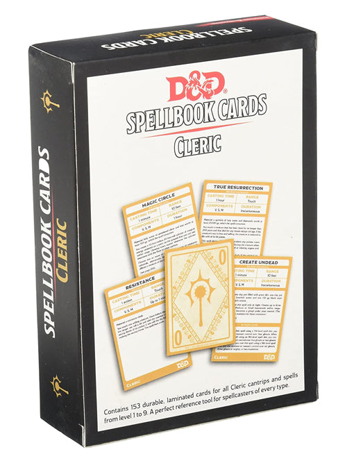 Dungeons & Dragons - Cleric Spellbook Cards