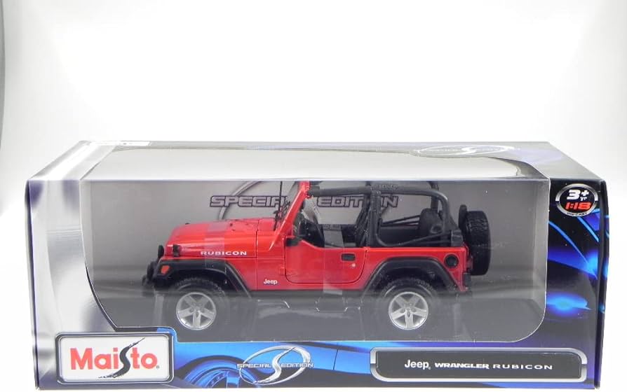 1:18 Jeep Wrangler Rubicon Red