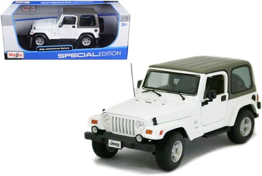 1:18 Jeep Wrangler Sahara White