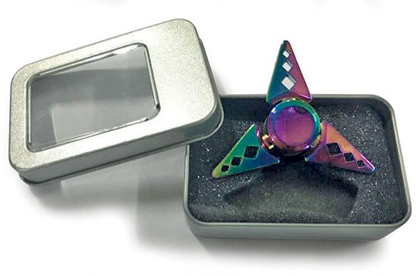 Spinners metal 3-arm multicolored