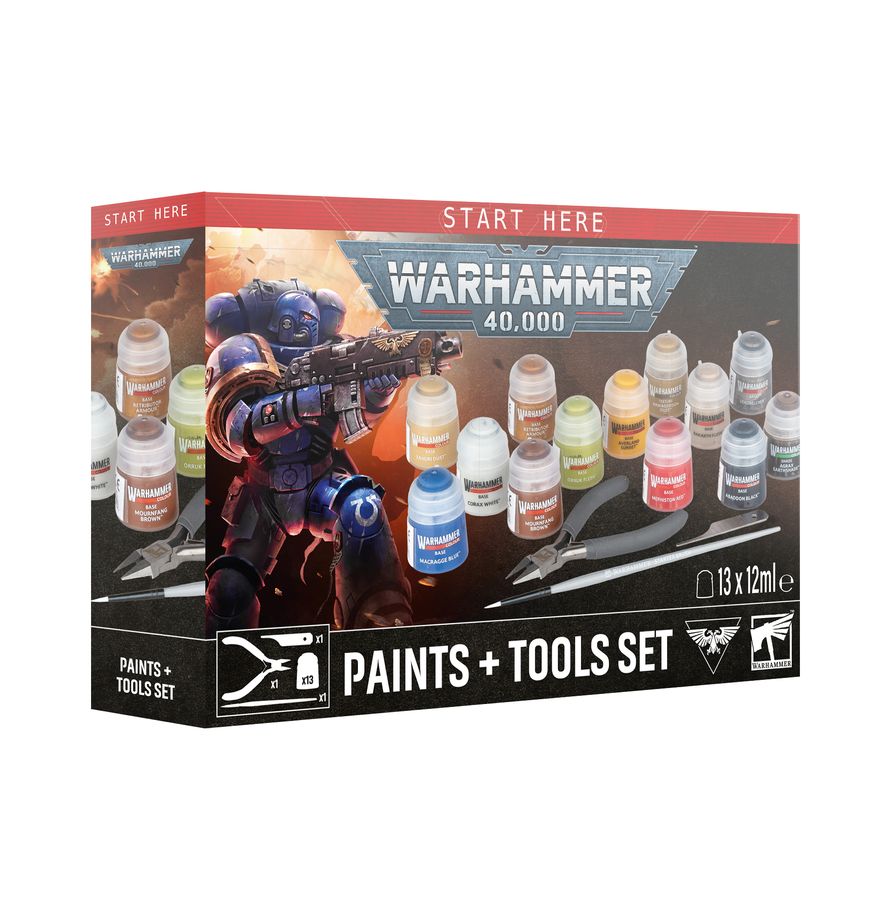 Warhammer 40K Paints + Tools 60-12 New