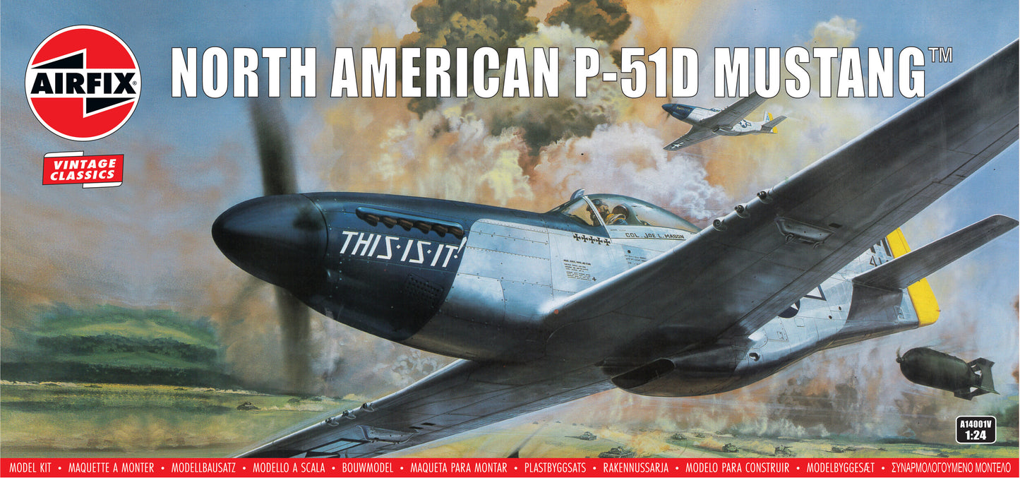 North American P-51D Mustang 1:24 Vintage Classic