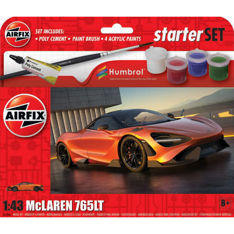 Airfix McLaren 765LT Gift Set 1:43