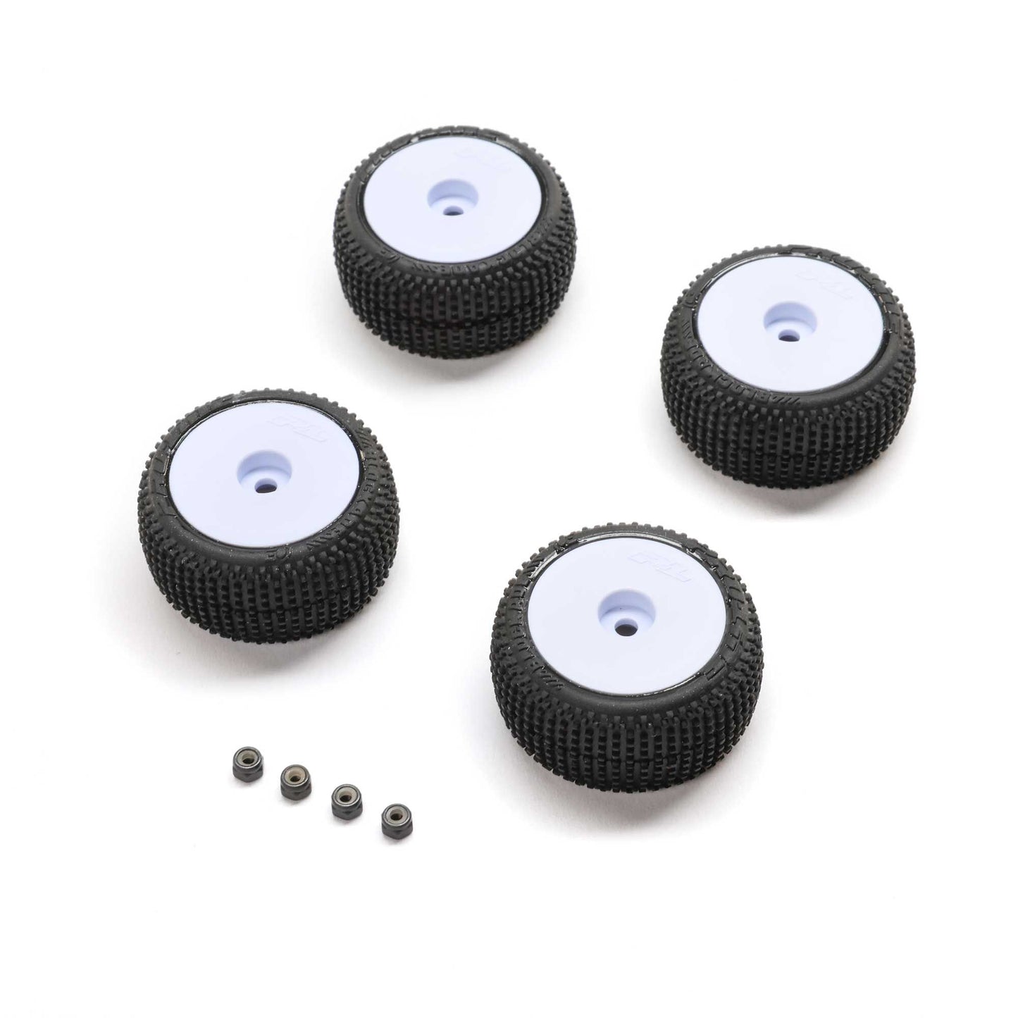 Blockade Tire, Pro-Line OE, Wheel, White, Mounted: Micro-T