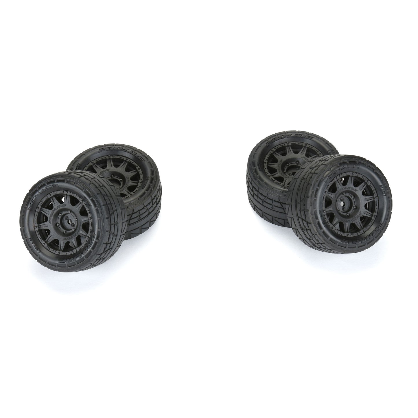 1/18 Menace F/R Street Tires MTD 12mm Black Raid (4): Granit
