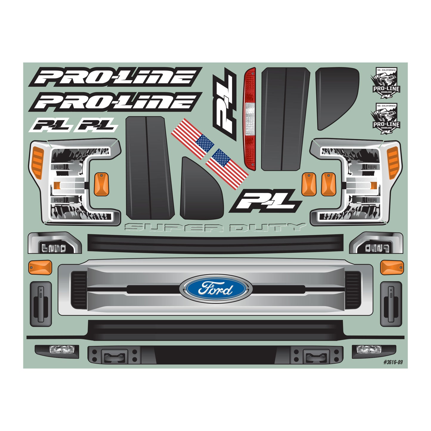 1/6 2017 Ford F-250 Super Duty Cab-Only Clear Body: SCX6