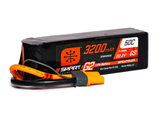Spektrum 3200mAh 6s 22.2v 50C Smart Lipo Battery G2 IC5
