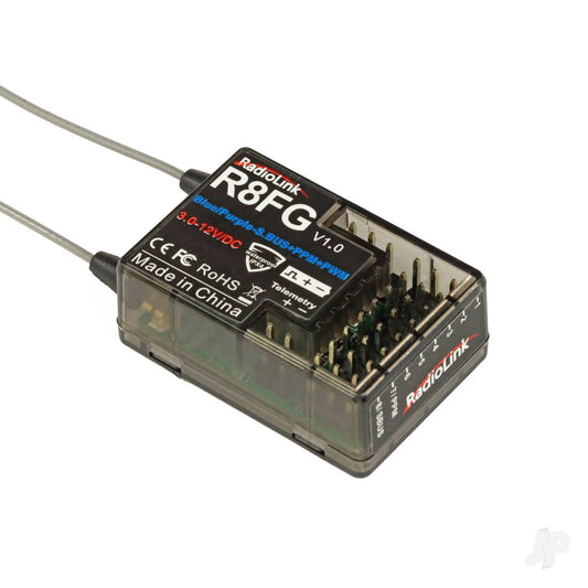 R8FG 8-Channel Receiver with Gyro Function