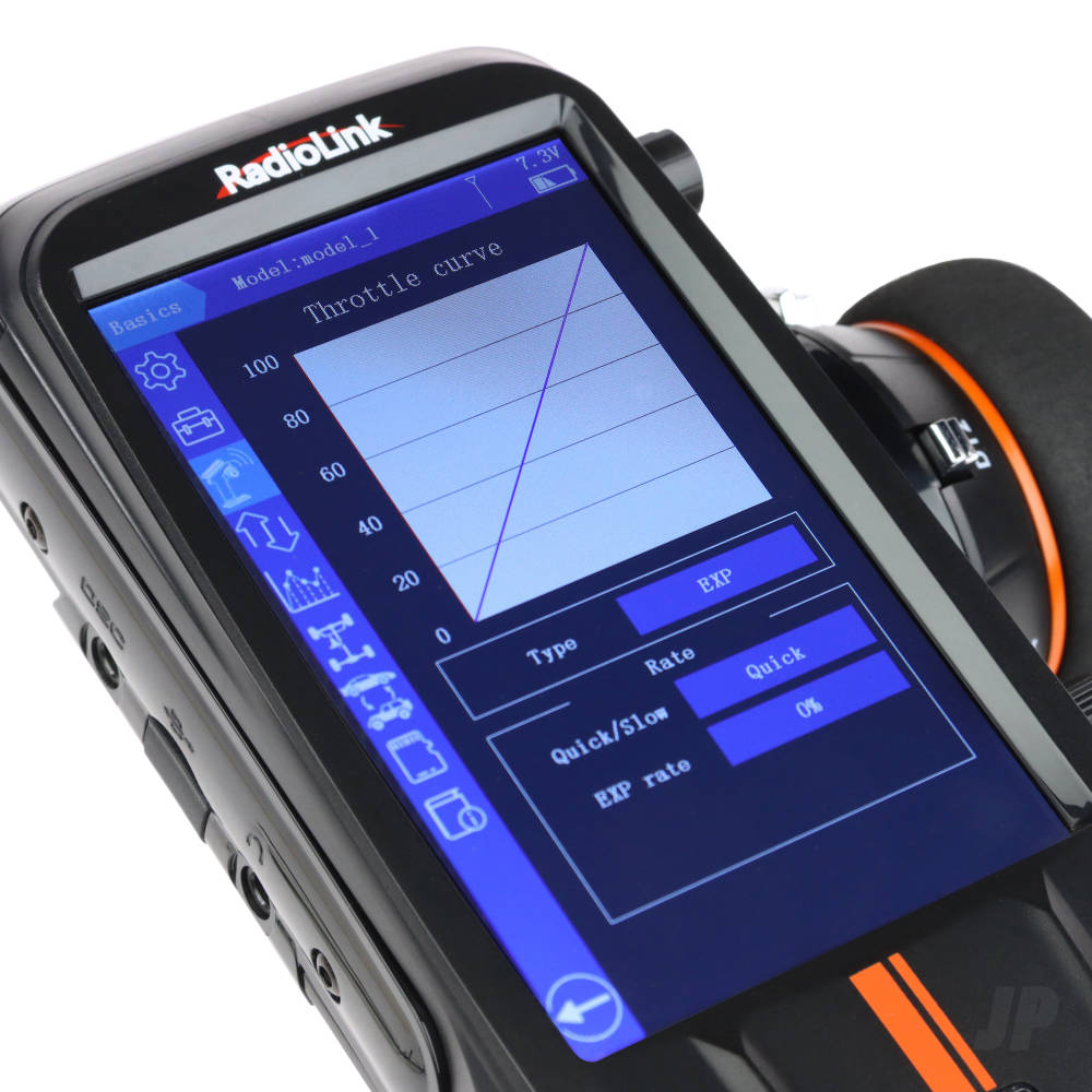 Radiolink RC8X 2.4GHz 8-Channel Tx with LCD Touch Screen 1x R8FG (gyro Rx) 1x R4FGM (gyro Rx)