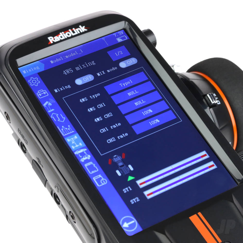 Radiolink RC8X 2.4GHz 8-Channel Tx with LCD Touch Screen 1x R8FG (gyro Rx) 1x R4FGM (gyro Rx)