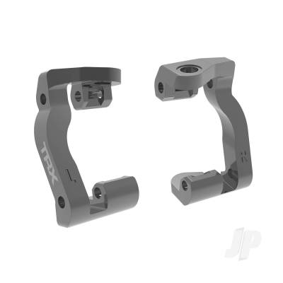 Caster blocks (c-hubs), 6061-T6 aluminium (Grey-anodised) (L&R)