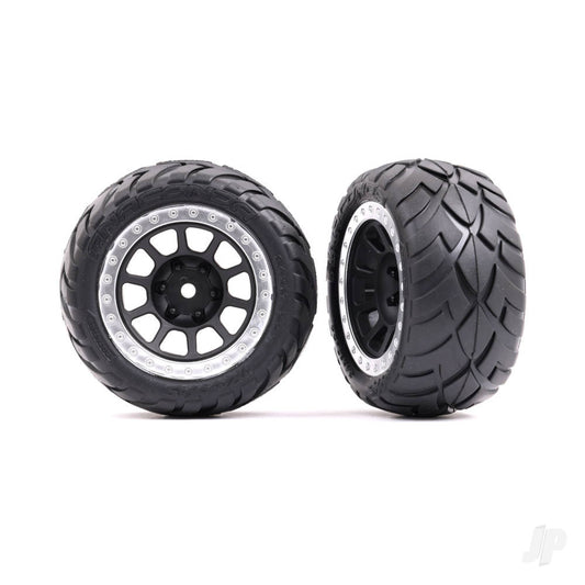 Tyres & Wheels Assembled , Bandit Rear Satin Chrome Anaconda