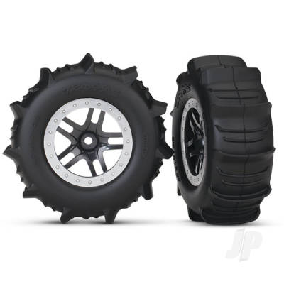 Wheels & Tyres, Assembled Glued Paddle Tyres (2 pcs)