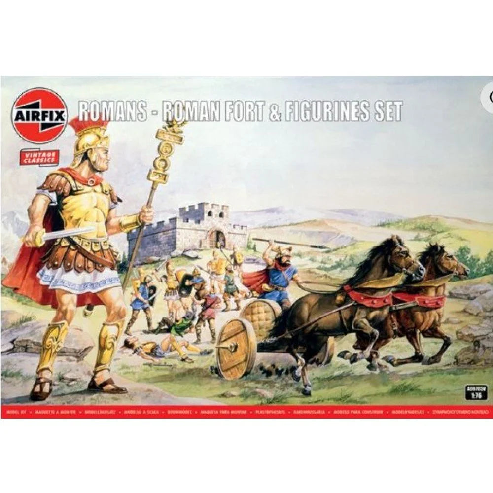 Roman Fort and Figurines 1:76 Vintage