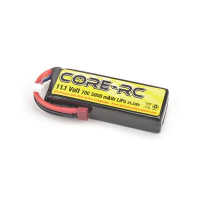 Core Rc 5000mah 11.1v 3s 70C S/C LP Lipo T-Plug