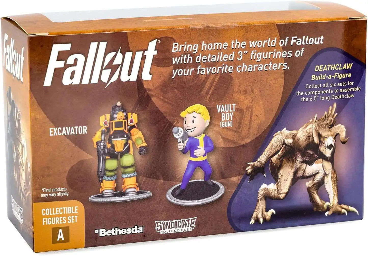 Fallout: Excavator & Vault Boy (Gun) - Collectible Figures Set A