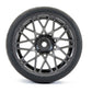 1/10 Street/Tread Tyre Star Spoke Gunmetal Wheel (4)