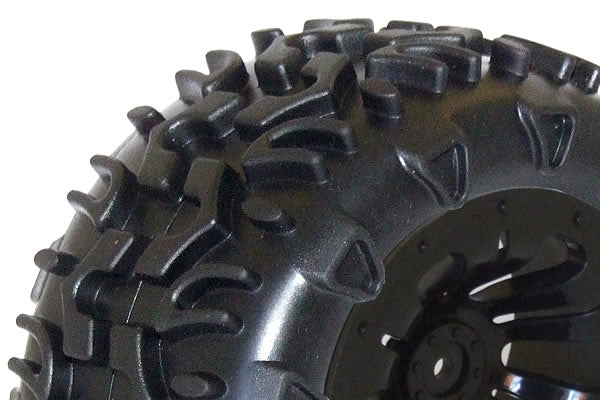 FTX Carnage Mounted Wheel/Tyre - Black(2)