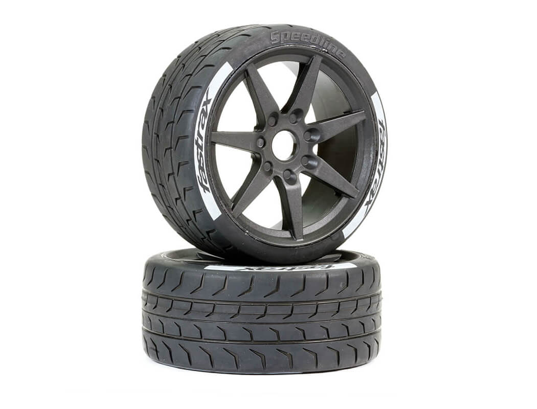 Fastrax Supaforza Front 45° Tyres/BLK 17mm (2)
