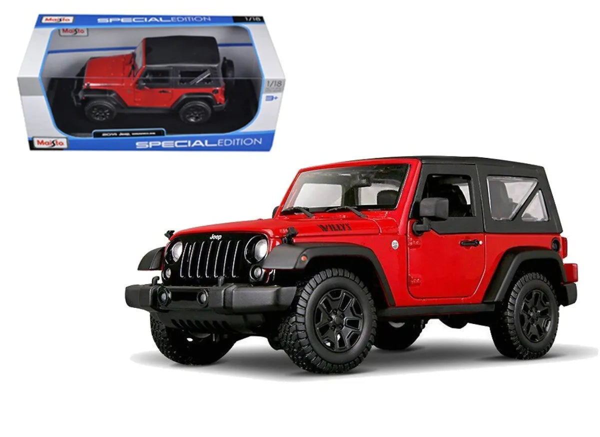 1:18 2014 Jeep Wrangler Red