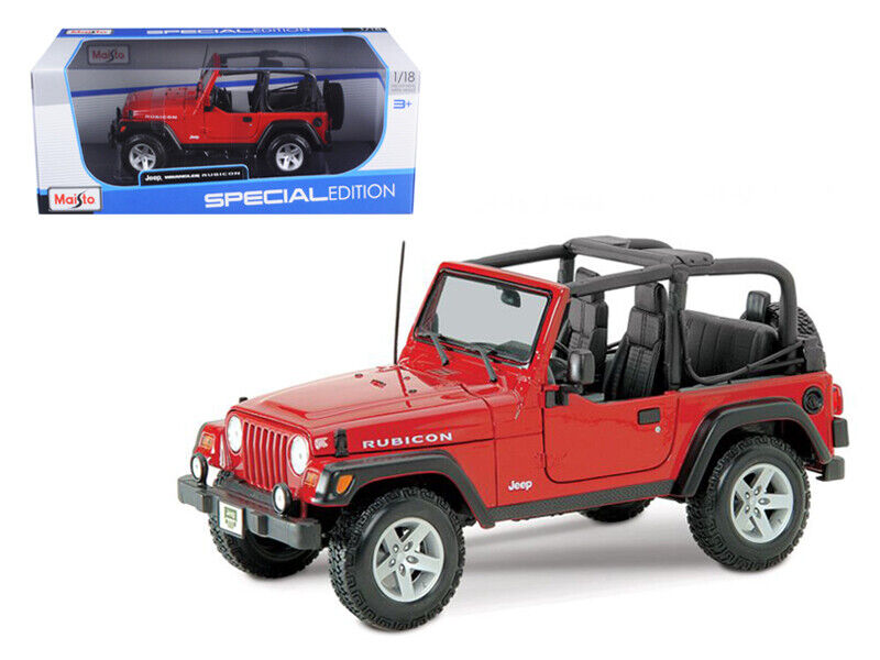 1:18 Jeep Wrangler Rubicon Red