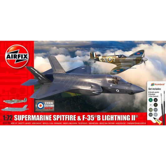 Airfix Then and Now Spitfire MkVc and F35B Lightning II Gift Set 1:72