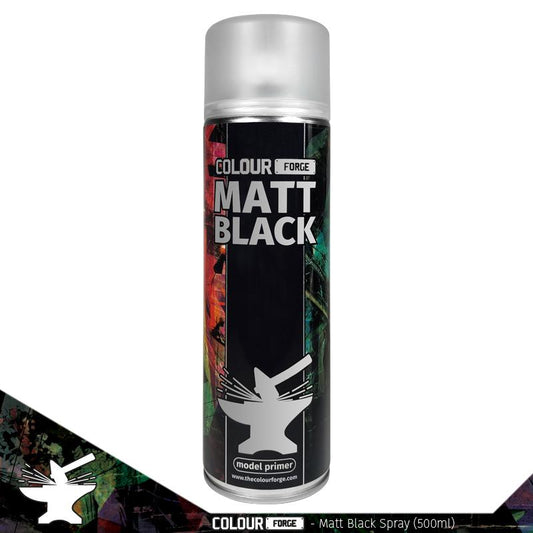 Colour Forge Matt Black Spray - 500ml