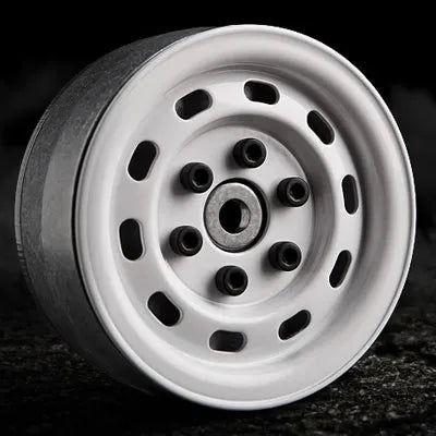 Gmade 1.9 SR02 Beadlock Wheels (Gloss White)(2)