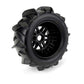 1/7 Dumont Fr/Rr Sand/Snow Mojave Tires Mounted 17mm Blk (2)