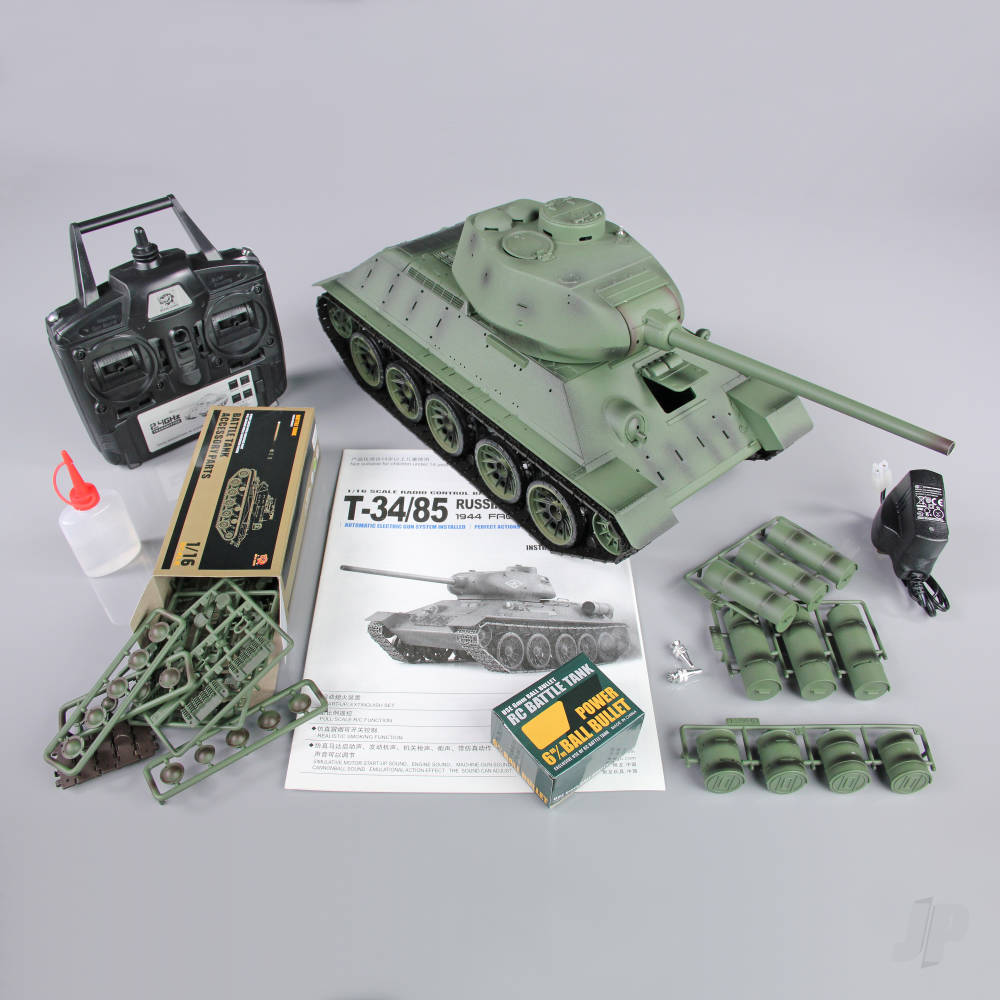 1:16 Russian T-34/85 1944 Tank with Infrared Battle System