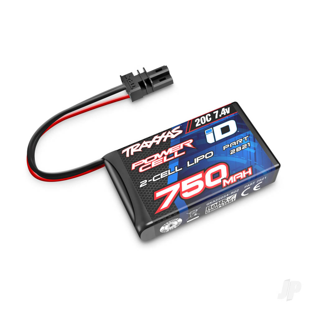 LiPo 2S 750mAh 7.4V 20C iD Power Cell Battery