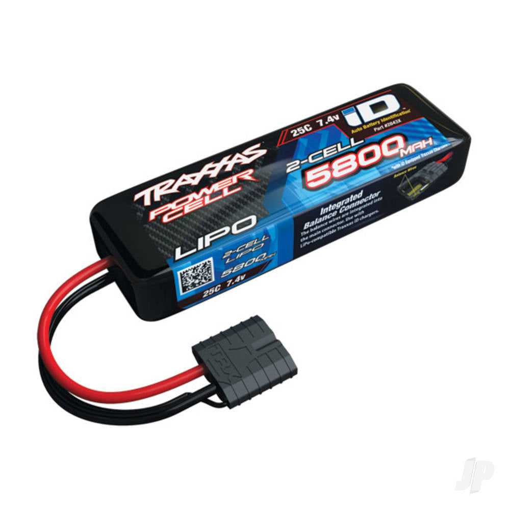 5800mAh 7.4V 2-Cell 25C LiPo Battery