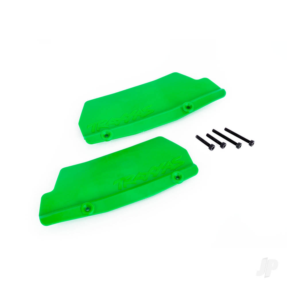 Mud guards, rear, green (left and right) / 3x15 CCS (2)