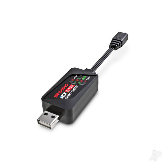 Charger, iD Balance, USB (2-cell 7.4 volt LiPo with iD connector only)