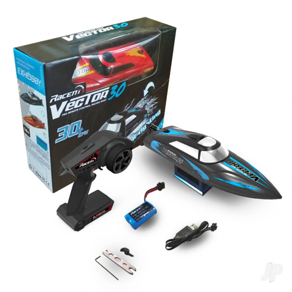 Vector 30 Brushed RTR Boat Black