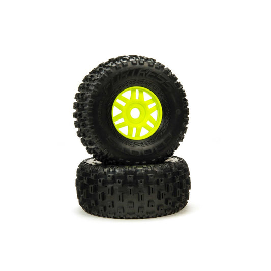 DBOOTS 'Fortress' Tire Set Glued (Green) (2pcs)