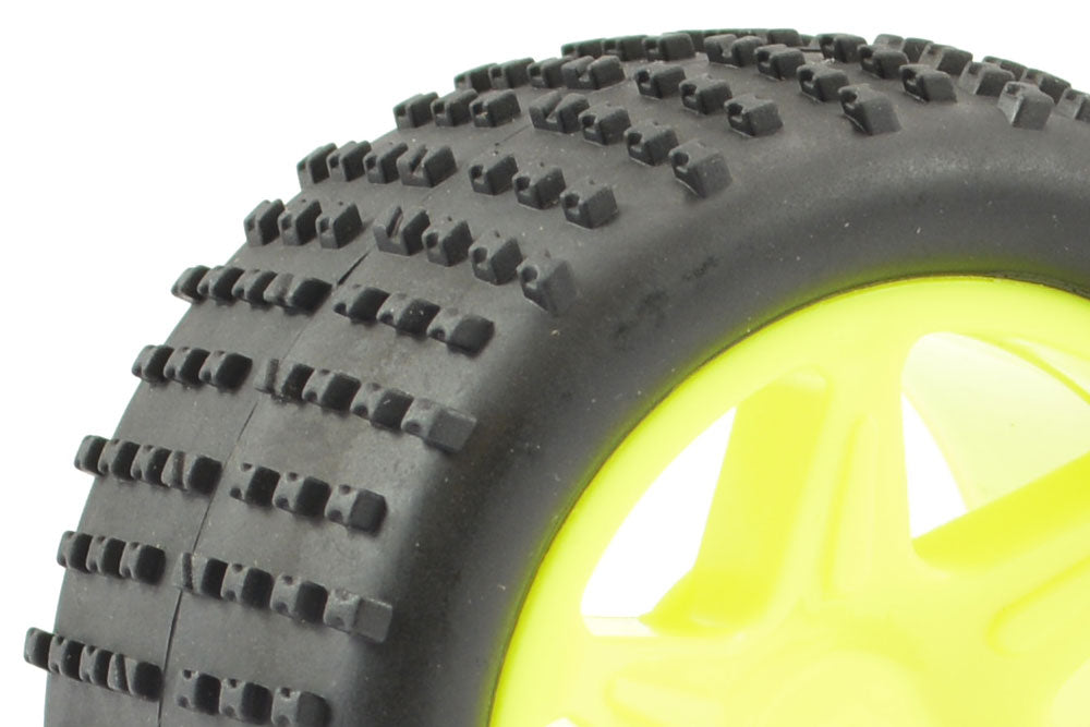 FTX COMET BUGGY REAR MOUNTED TYRE & WHEEL YELLOW