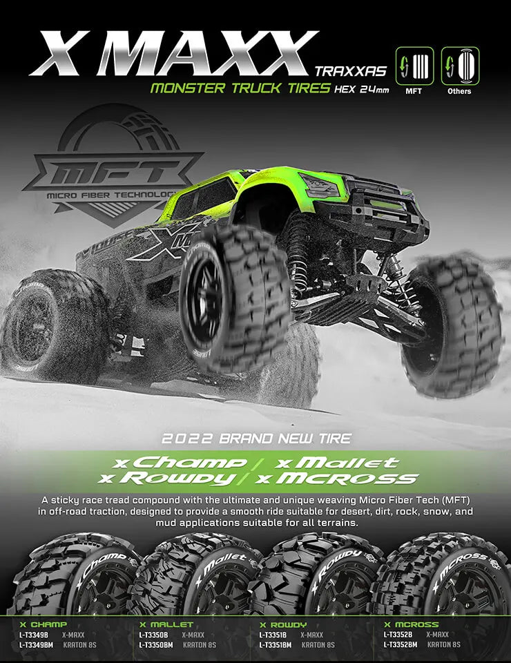 Louise RC X-Champ Black Mounted 24mm Hex