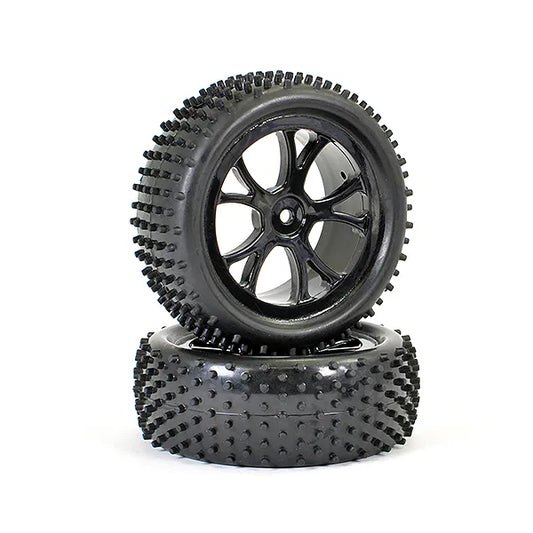 FTX Vantage Front Buggy Wheels/Tyres Black (2)