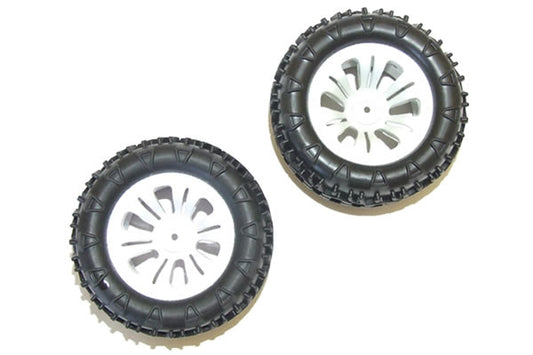 FTX Carnage Mounted Wheel/Tyre - White(2)