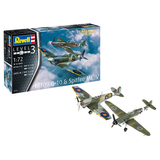 Revell Combat Set Bf109 & Spitfire Mk.V 1:72