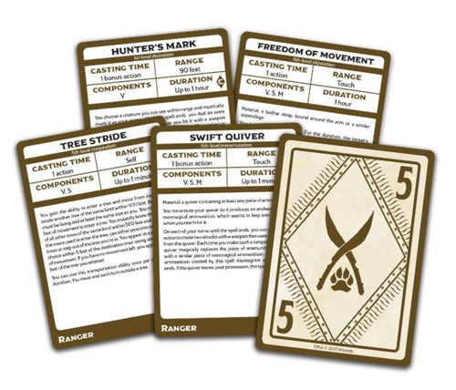 Dungeons & Dragons - Ranger Spellbook Cards