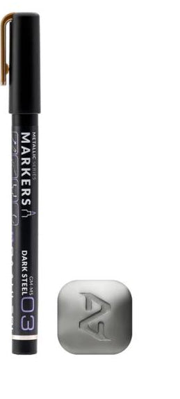 Metallic Series Markers – Dark Steel