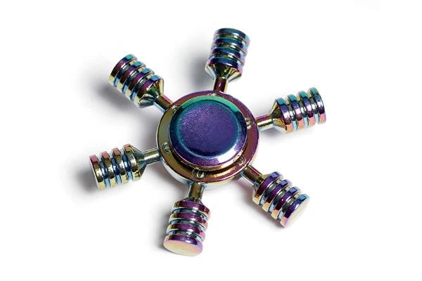 Spinner metal 6-arm multicolored