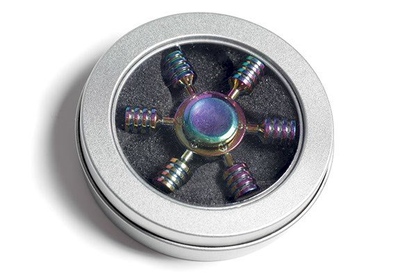 Spinner metal 6-arm multicolored