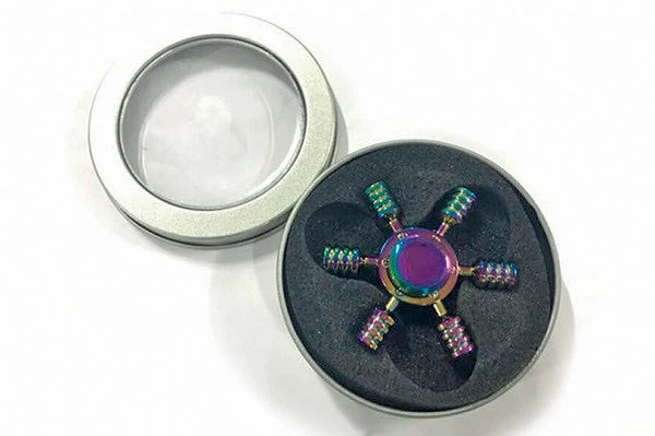 Spinner metal 6-arm multicolored