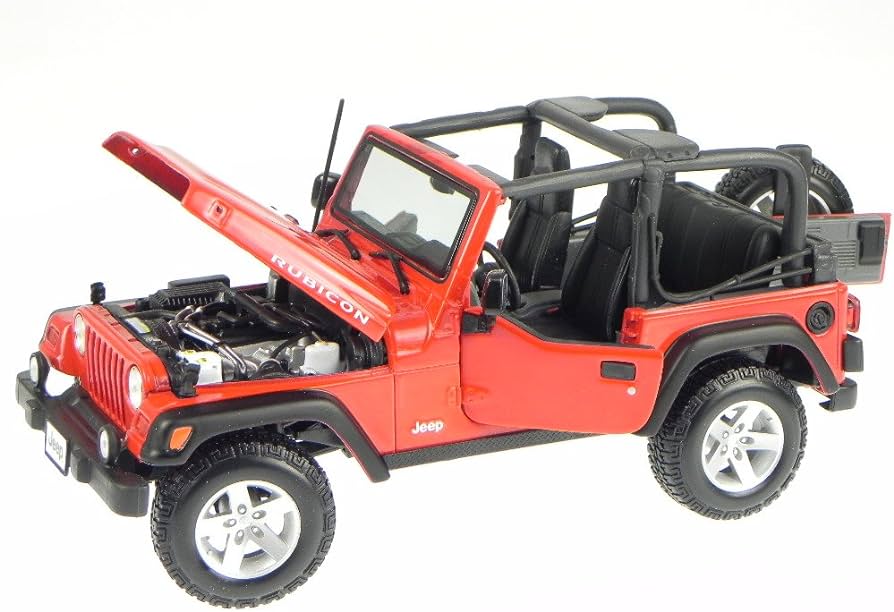 1:18 Jeep Wrangler Rubicon Red