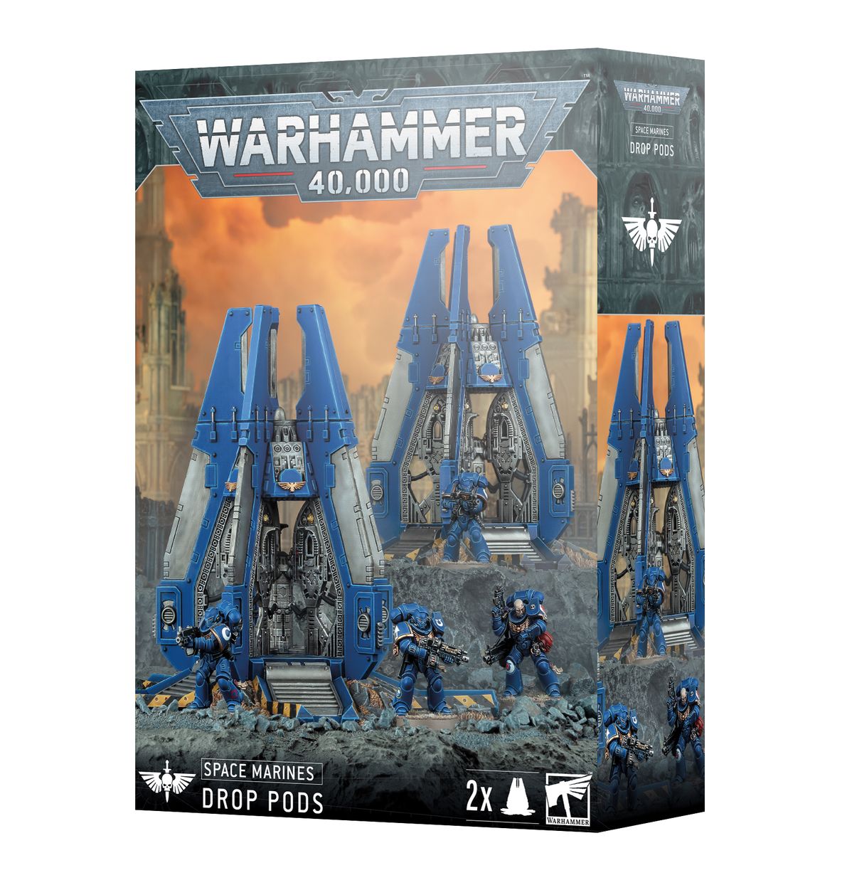 Space Marines Drop Pods 48-101